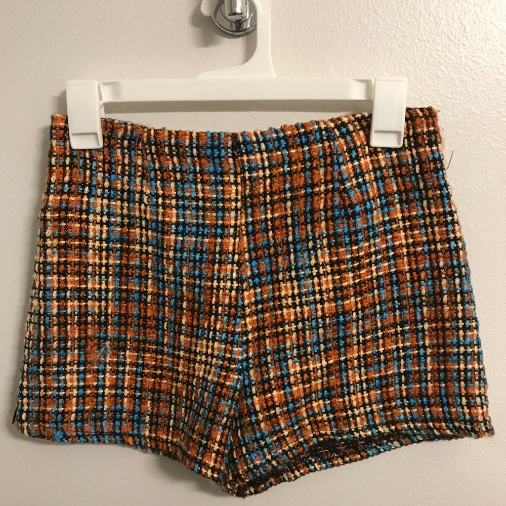 Tweed multicolored shorts